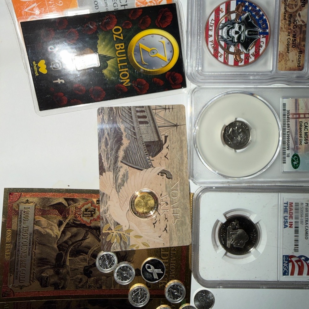 Assorted Collectible Coins and Bullion